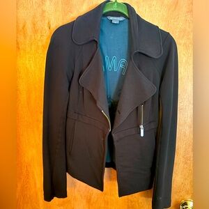 Armani Exchange zip front moto style jacket size XS black
